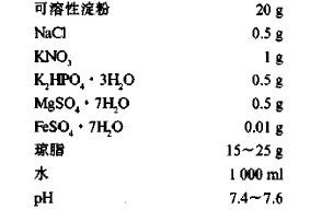 高氏I号培养基