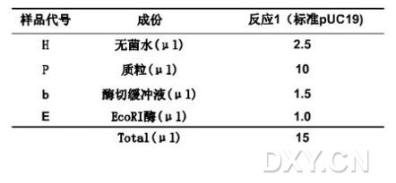 质粒DNA酶切