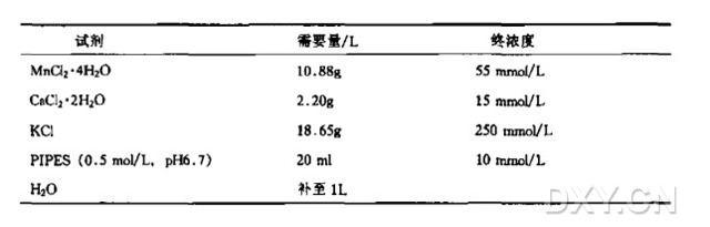 制备和转化感受态大肠杆菌的Inoue方法实验（制备超级感受态细胞）