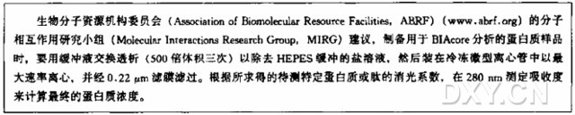 利用 BIAcore 分析相互作用的蛋白质